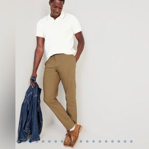 NWT Old navy athletic tan chino pants 36 30